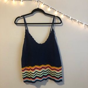 Knitted crop top